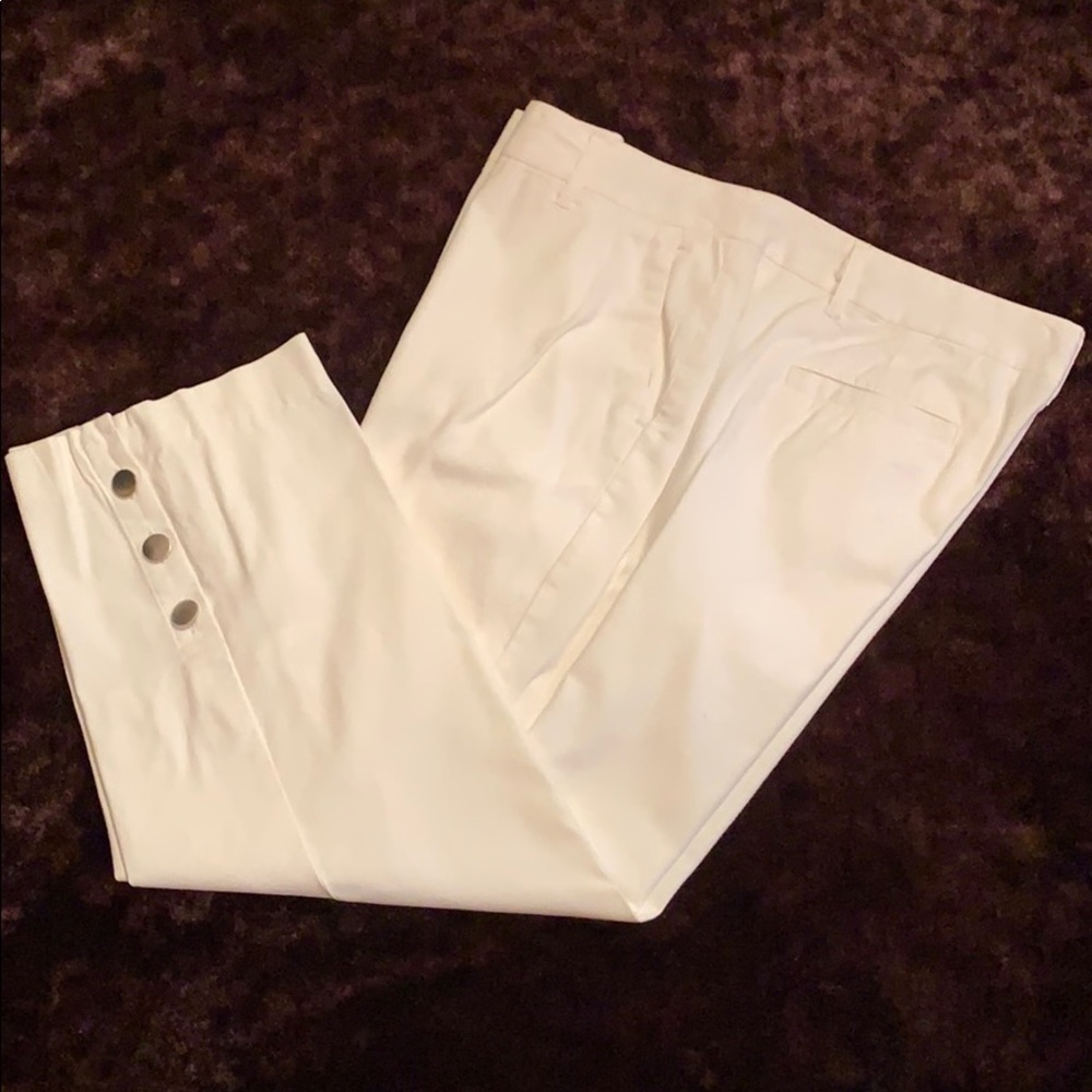 Charter Club Allison Cropped White Pants 14P
